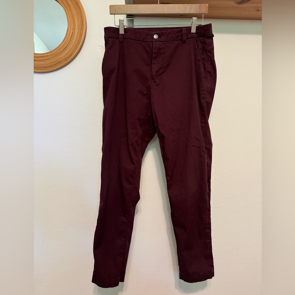 Lululemon ABC trousers 31x30 - oxblood
